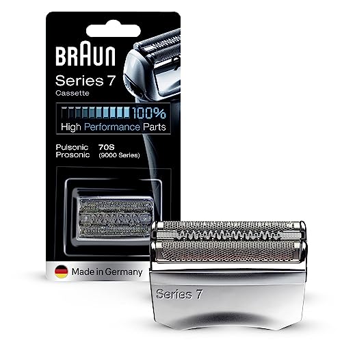 Braun Elektrorasierer Scherkopf Series 7 70S Silber - Original Ersatzscherteil und Rasierer Zubehör vom Hersteller Made in Germany Kompatibel mit Braun Series 7 Rasierern