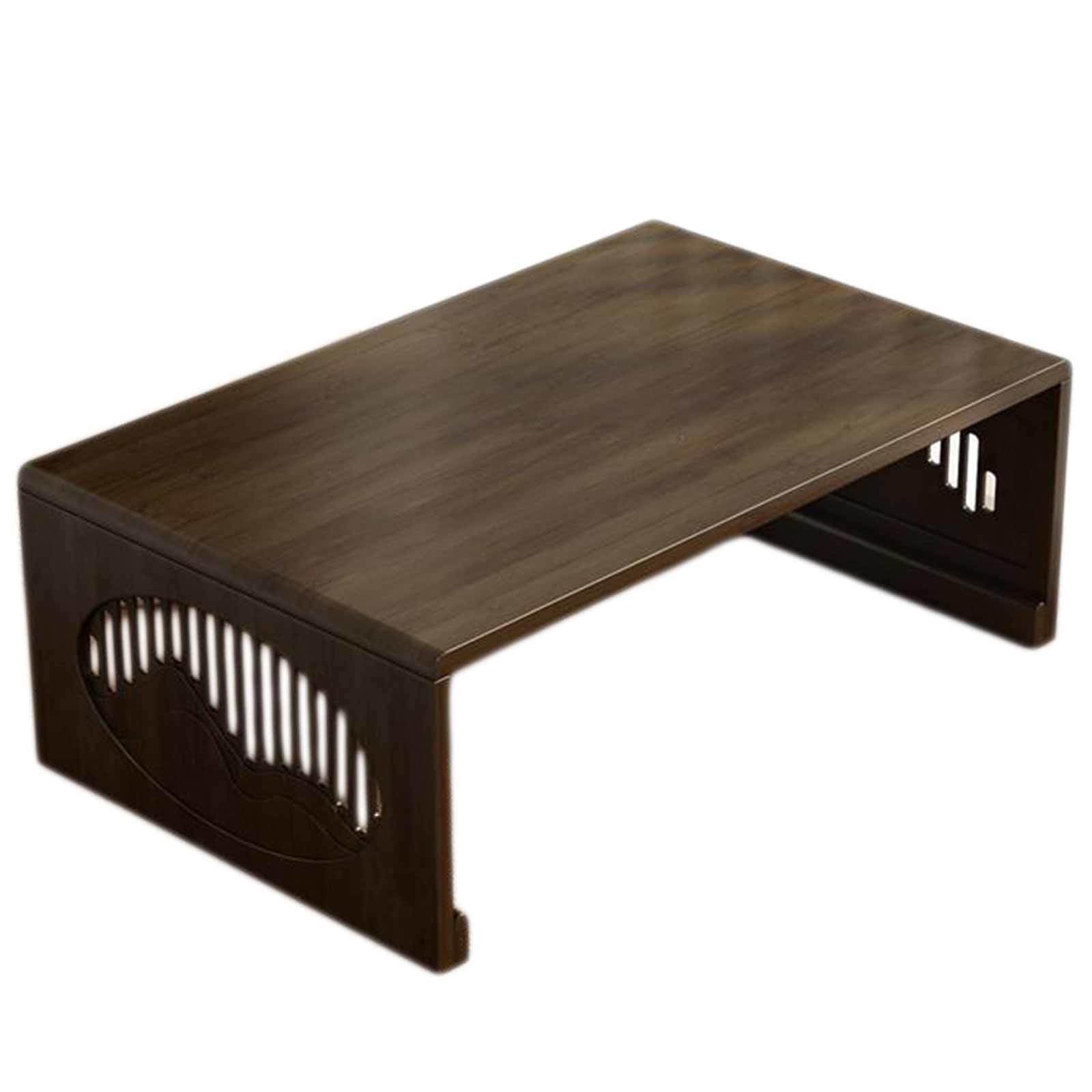 Japanese Table Bamboo Folding Coffee Table Foldable Floor Table Low Table for Living Room Dining Room Tea Tatami
