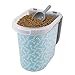Paw Prints 37914 15 lb. Bones Design Plastic Pet Food Bin, 12.5