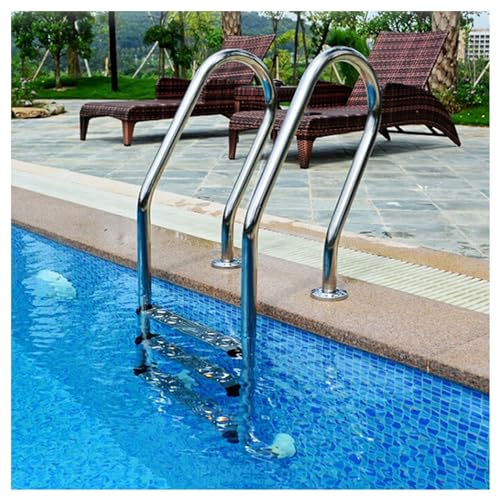 Escalera para piscina 3 pasos acero inoxidable XLTFUC miniatura 1