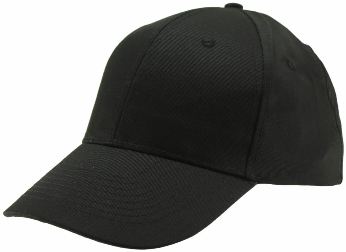Tom Franks Mens Cotton Blend Baseball Cap in Black, Size: One Size