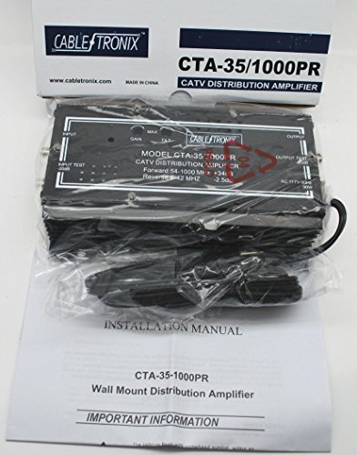CABLETRONIX CATV HEADEND AMPLIFIER 35db GAIN CTA35/1000PR 1000MHz PASSIVE RETURN CTA-30/550 54-550MHZ