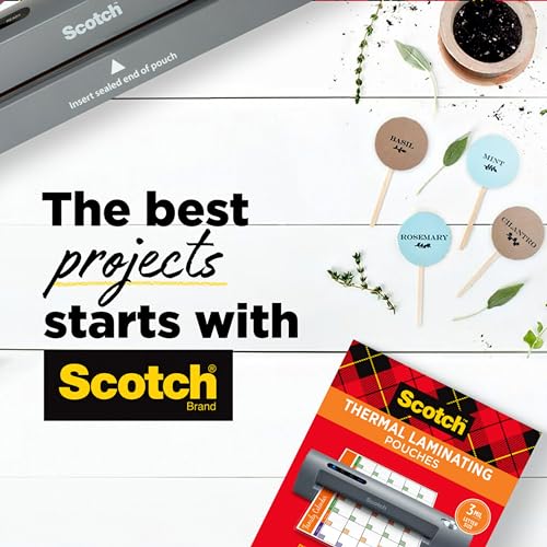 Scotch® Thermal Laminator Combo Pack, 1 White Thermal Laminator 13" Wide, 20 Laminating Sheets, Fits Letter Size - image 9