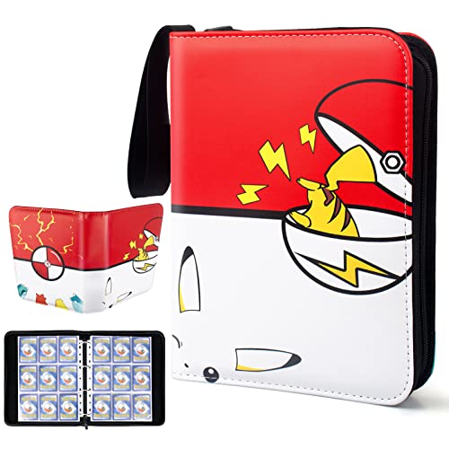 HAOSRAY Sammelalbum mit 900 Hüllen,50 Seiten Sammelalbum for Karten,Karten Sammelalbum,Karten Halter Ordner Buchk,Sammelalbum Album passt für Pokemon Vmax/EX/Fußball/Basketball/MTG Karten Cover