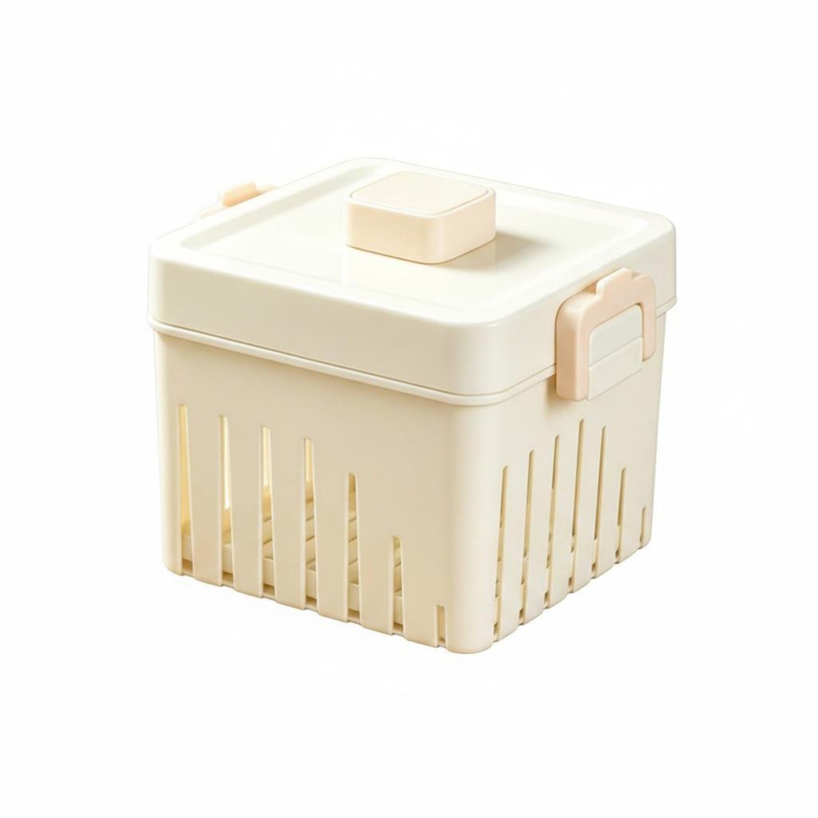 Multi-Use ABS Tofu Mold DIY Tofu Former Mold Easy to Clean Soy Milk Curd Press Sturdy for Beginners, Home, L - W Lid and Cloth-image-6