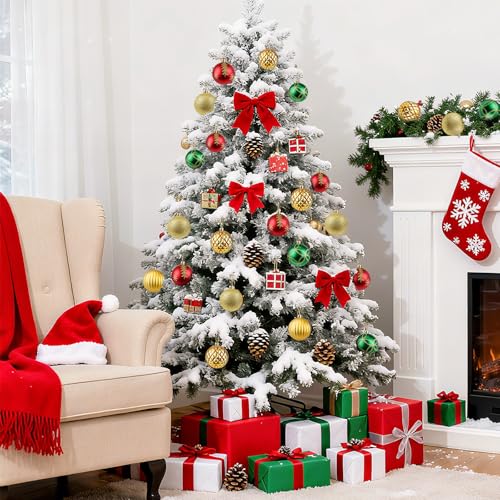 Boules de décoration de Noël classiques et durables accessoires haut de gamme pailletés