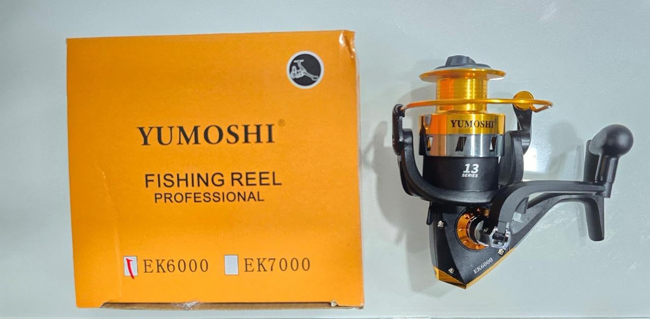 YUMOSHI EK 5000 Professional Spinning Fishing Reel 5.5:1 Gear Ratio 5+1 Stainless Steel Bearings 6kg Max Drag Anti Reverse Reel-image-2