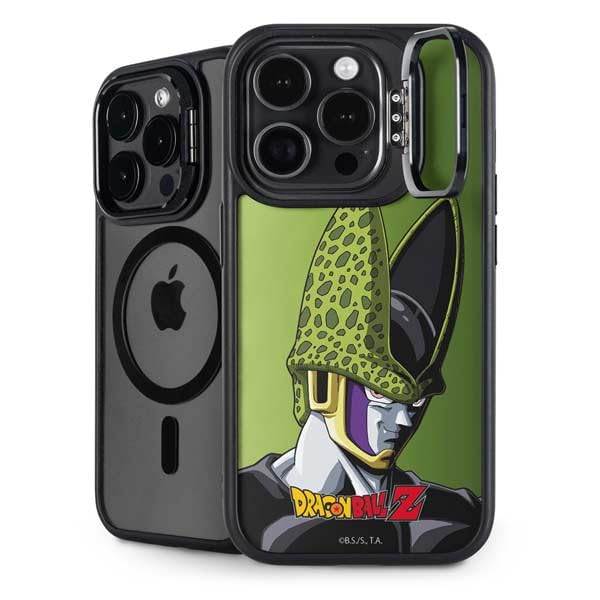 Skinit Kickstand Phone Case Compatible with iPhone 16 Pro Max - Officially Licensed Dragon Ball Z Cell Portrait Design