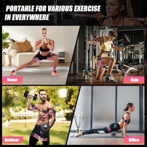 Image of Booty Bands, Blood Flow Restriction Bands for Women /Men, Adjustable BFR Training Bands for Glutes & Hip Building, Occlusion Resistance Bands