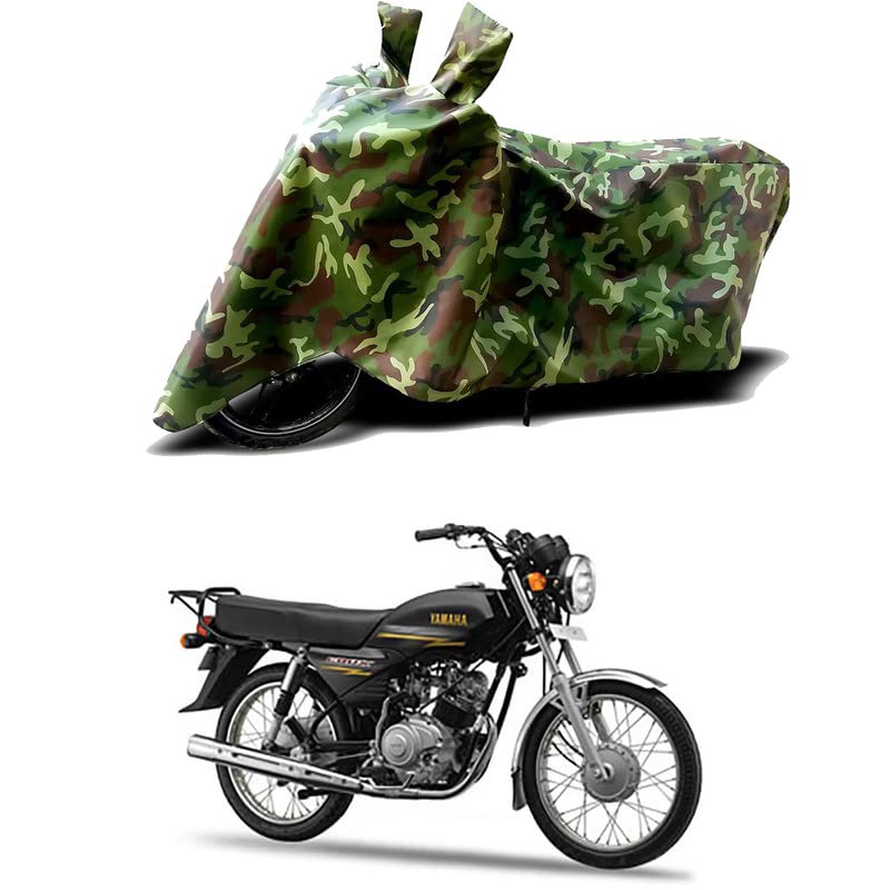 Image of 100% Water Resistant Full Bike Scooty Two Wheeler Body Cover Compatible For Indus Crux S Base /UV-Rays /Heat Protection /Birds Dropping /Scratchproof /Dust proof /Waterproof /All Varient[Green MJ]