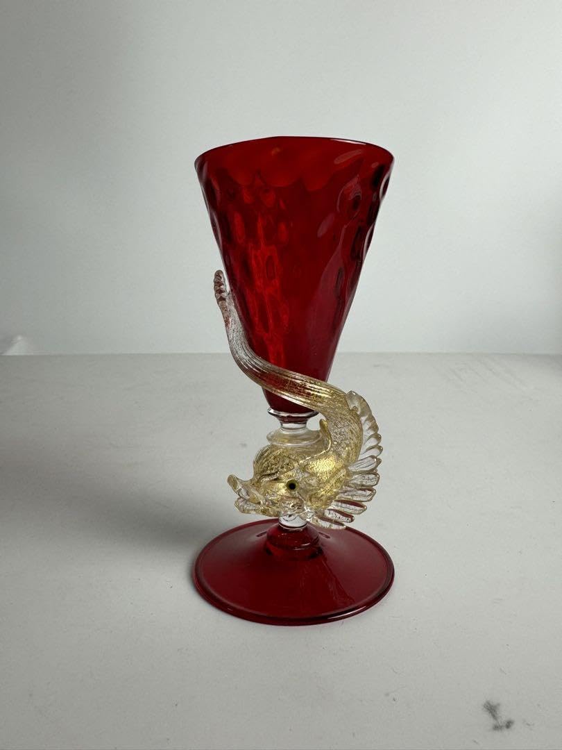 Amazon | イタリア ムラーノ ヴェネチアングラス ゴブレット  