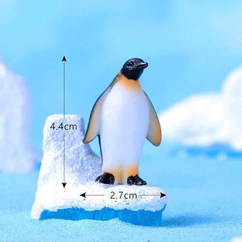 Miniatura 7 de MAOMIA 6 piezas lindo modelo de pingüino de animales del océano para niños, colección de figuras de pingüinos realistas antárticos, huevos de