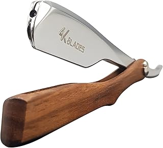 Professional Barber Straight Edge Razor - Salon Hair Cut Zinc Alloy Safety Blade for Close Shaving, Navalha De Barbeiro (Zinc Alloy Blade)