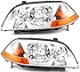 Gold Shrine For Acura Mdx Headlight 2001 2002 2003 Driver and Passenger Side Headlamp Replacement