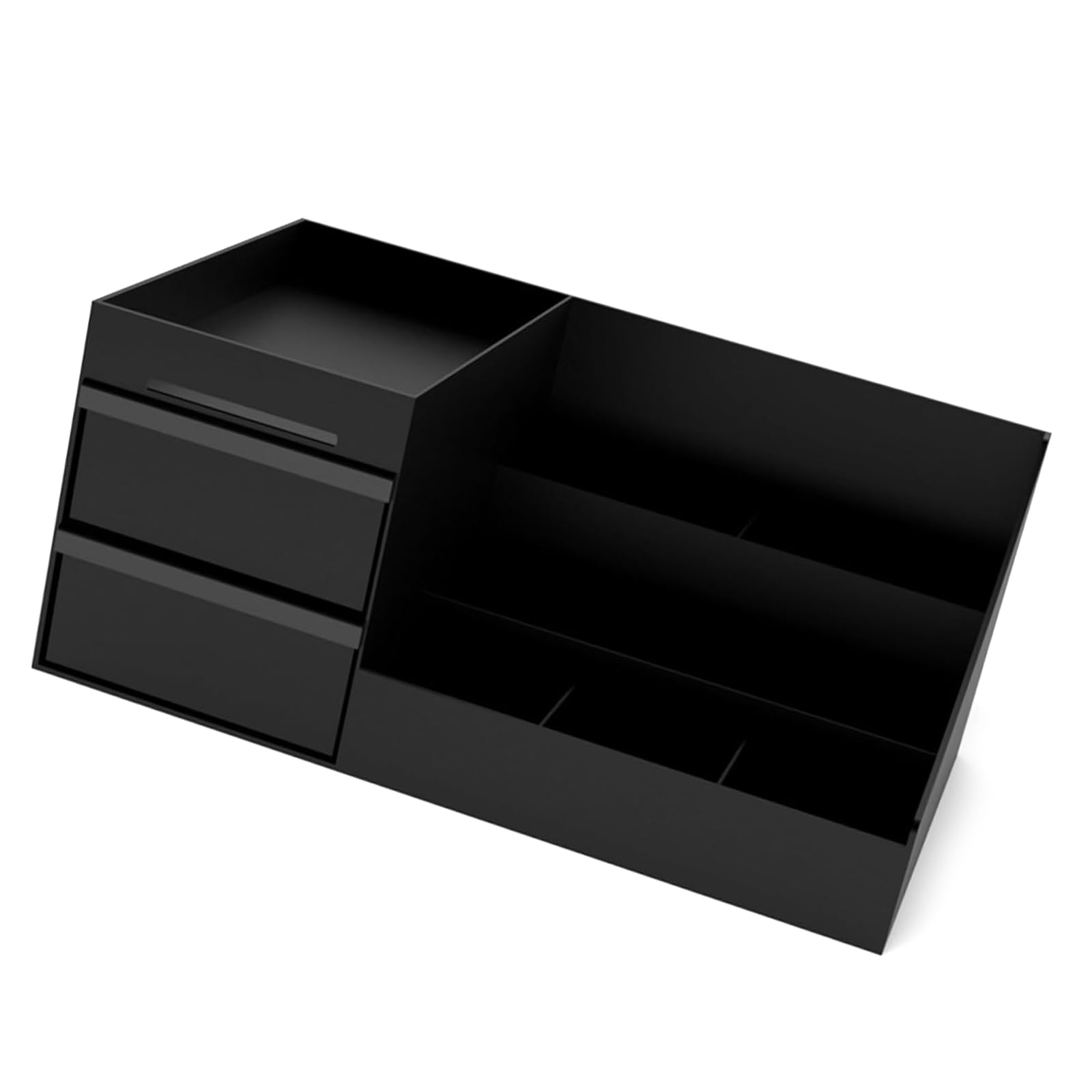 HDOYTXXM Storage Box Having Various Sections for Cosmetics Writing Instruments and Individual Items Large Capacity Holder Countertop Planner Home Storage Multipurpose
