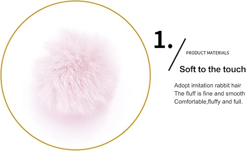 Miniatura 3 de MIUPOO Bolas de pompones para manualidades, accesorio de disfraz de pompones negros, bolas de pompones para artes y decoración de manualidades