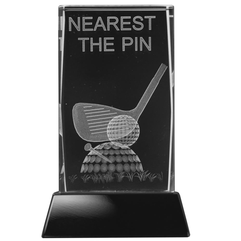 Longridge Golf Nearest The Pin Trophy 95 mm, clear,