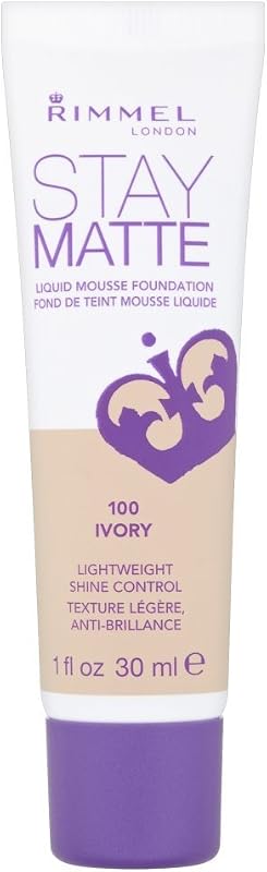 London Stay Matte Liquid Mousse - 091 Light Ivory - Foundation, Lightweight, Shine Control, Oil-Free, 1oz