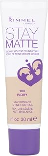 London Stay Matte Liquid Mousse - 091 Light Ivory - Foundation, Lightweight, Shine Control, Oil-Free, 1oz