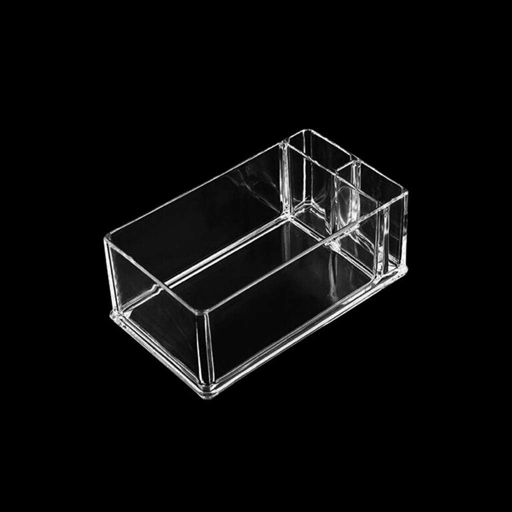 Napkin Holder 1 Piece Clear Acrylic Cocktail Napkin Holder Tissue Box Paper Serviette Dispenser Bar Caddy Straws Organiser for Dining Table Home Decor B# 5.51x2.95x2.17in