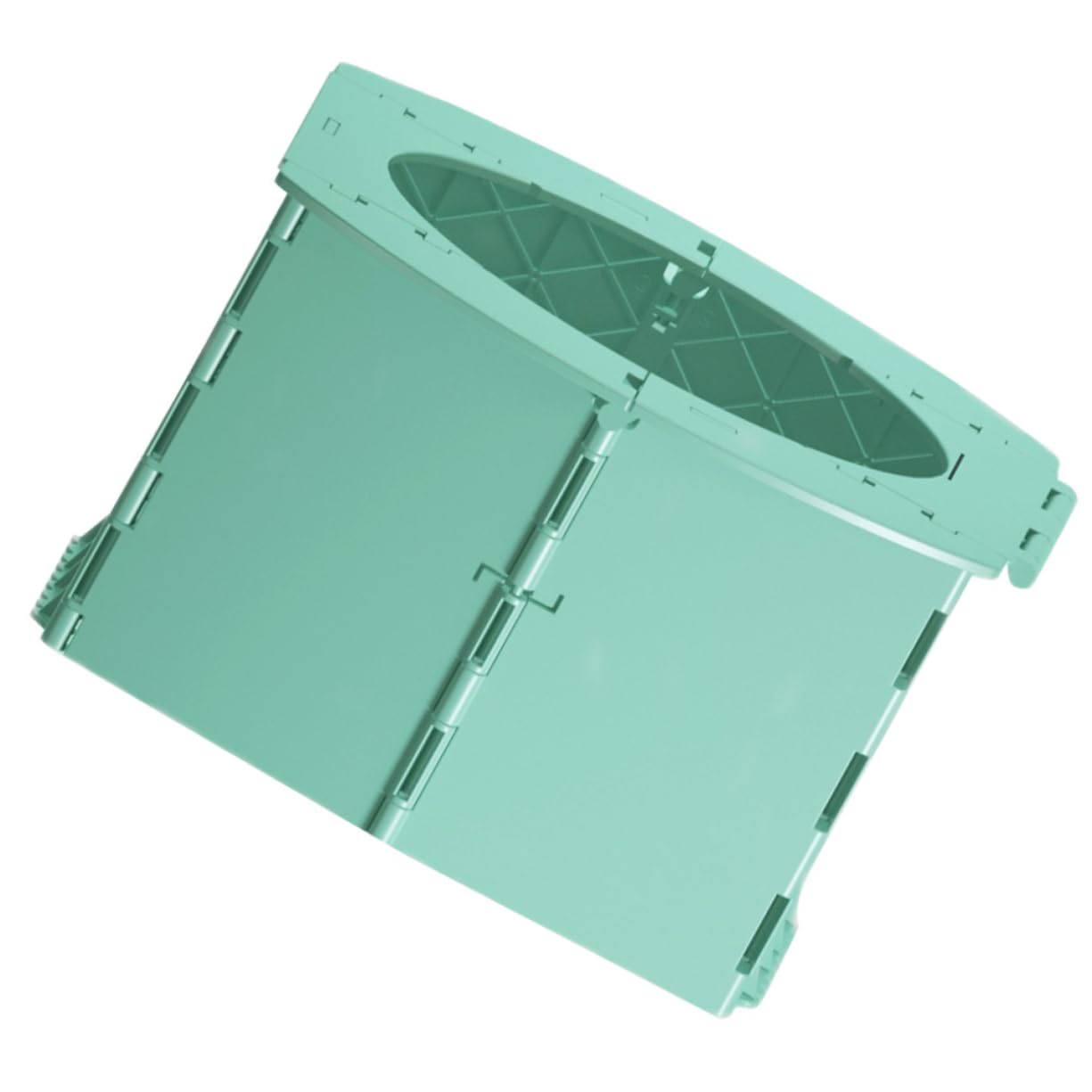 Kisangel 1pc Portable Folding Travel Toilet for Boys and Girls Compact Lightweight and Easy to Carry for Home Car Outdoor Use Green Color Potty Training