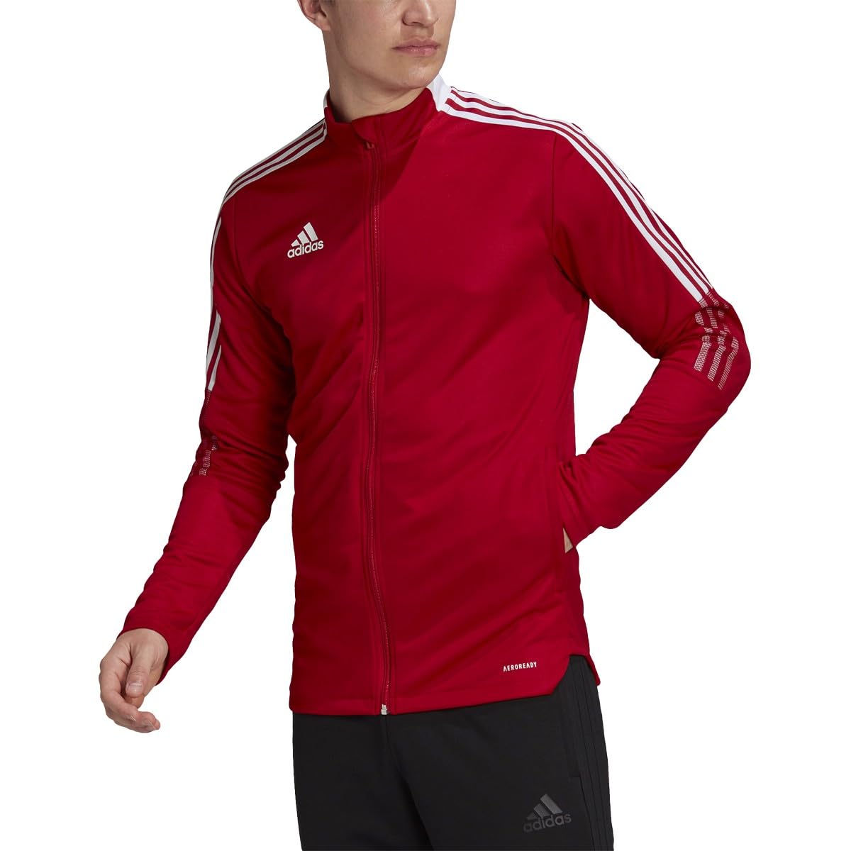 Men's Tiro 21 Track Jacket Warm, Team Power Red, XXL