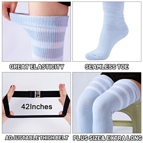 Image of Abodhu Plus Size Thigh High Socks for Thick Thighs Women- Extra Long Widened Extra Long Thick Knit