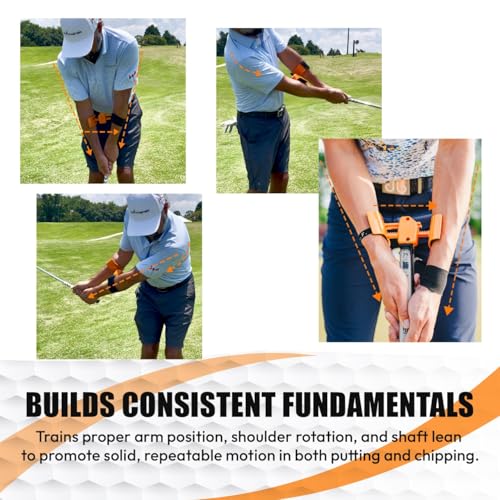 Image of Orange Whip Golf Putting Aid Trainer, Patented Short Game Golf Swing Training for Precision and Accuracy, Made in USA