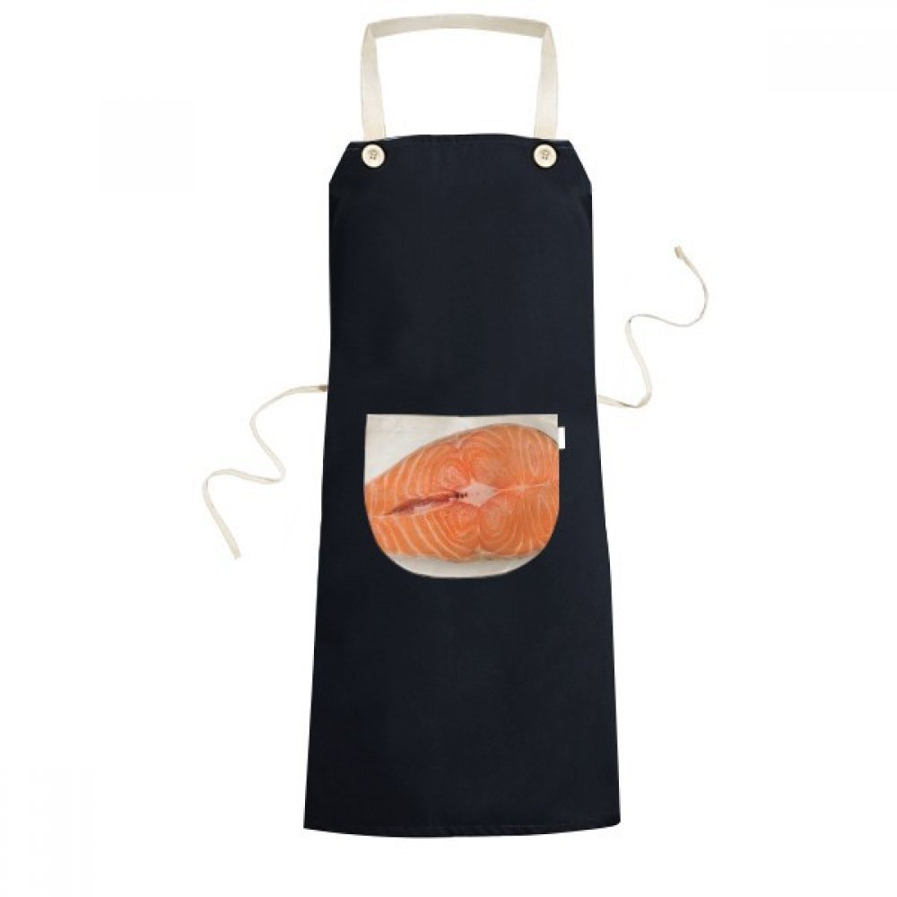 Tablier Viande Nourriture réglable bavette homme femme poche noir 70cm