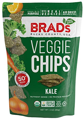 Brad's Plant Based Organic Kale Veggie Chips 3 oz Bags - Pack of ...