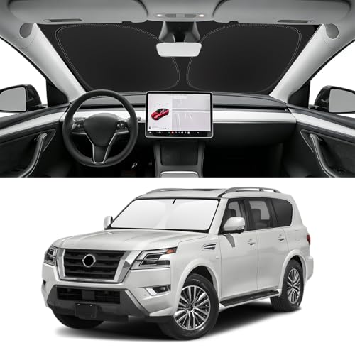 Image of Custom Fit Windshield Sun Shade for Nissan Armada 2017-2026