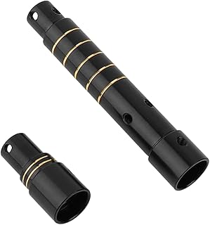 ZXYRC 55g Heavy Duty Black Coating Brass Front Axle Tube for 1/10 RC Crawler Axial SCX10 PRO Metal Upgrade Stock Parts AXI232081