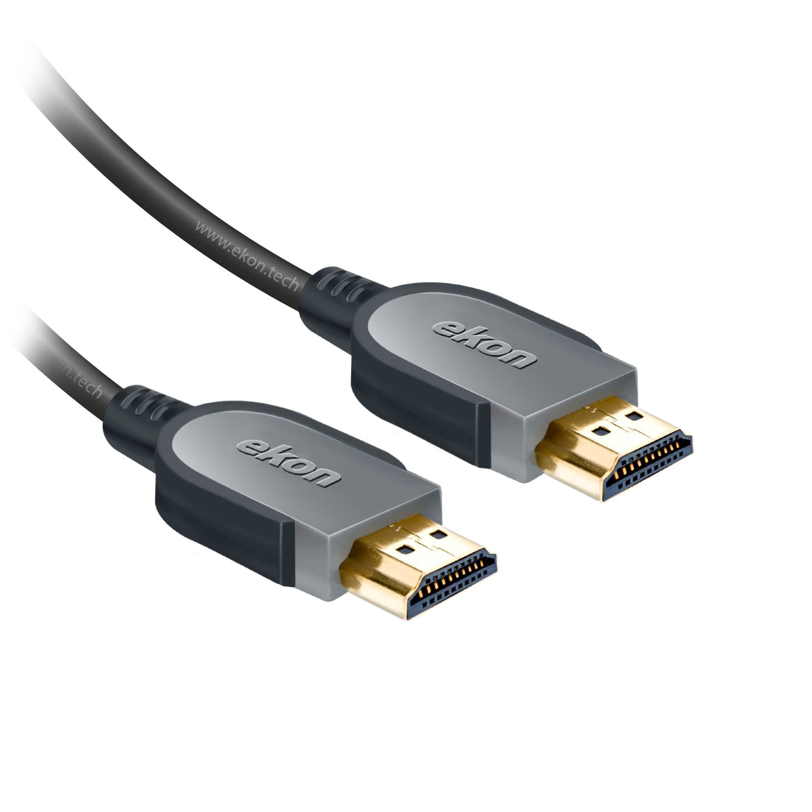 ekon cavo HDMI 1.4 ethernet, maschio maschio, 10 metri, risoluzioni 4K Ultra HD e 3D, connettori dorati, per TV, proiettori, laptop, PC, MacBook, PlayStation, Nintendo Switch
