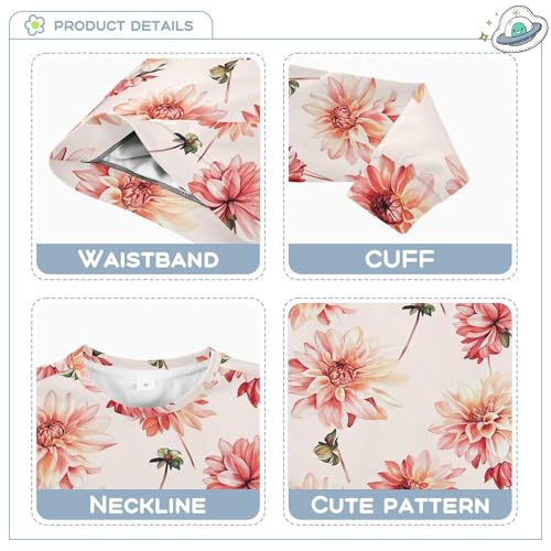 JUNZAN Unique Dahlia Blush Little Boys Hoodie Sweatshirt Fleece Fall Tops Shirts Camping 4T3