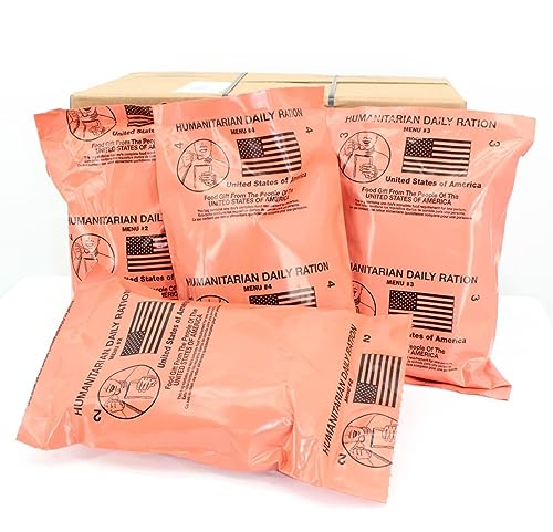 4 Meal HUMANITARIAN DAILY RATION MRE - RANDOM MENU - 2023