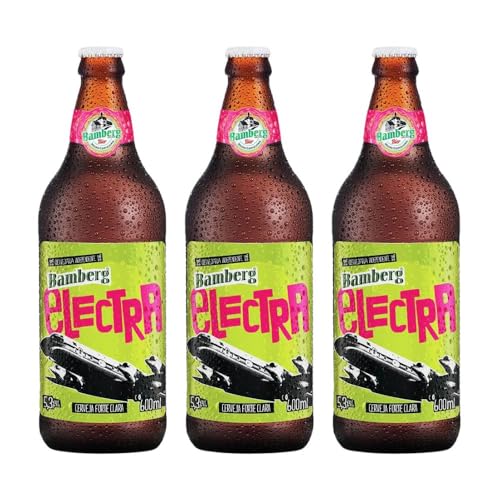 Kit 3x Cervejas Nacional Artesanal Bamberg Electra 600ml