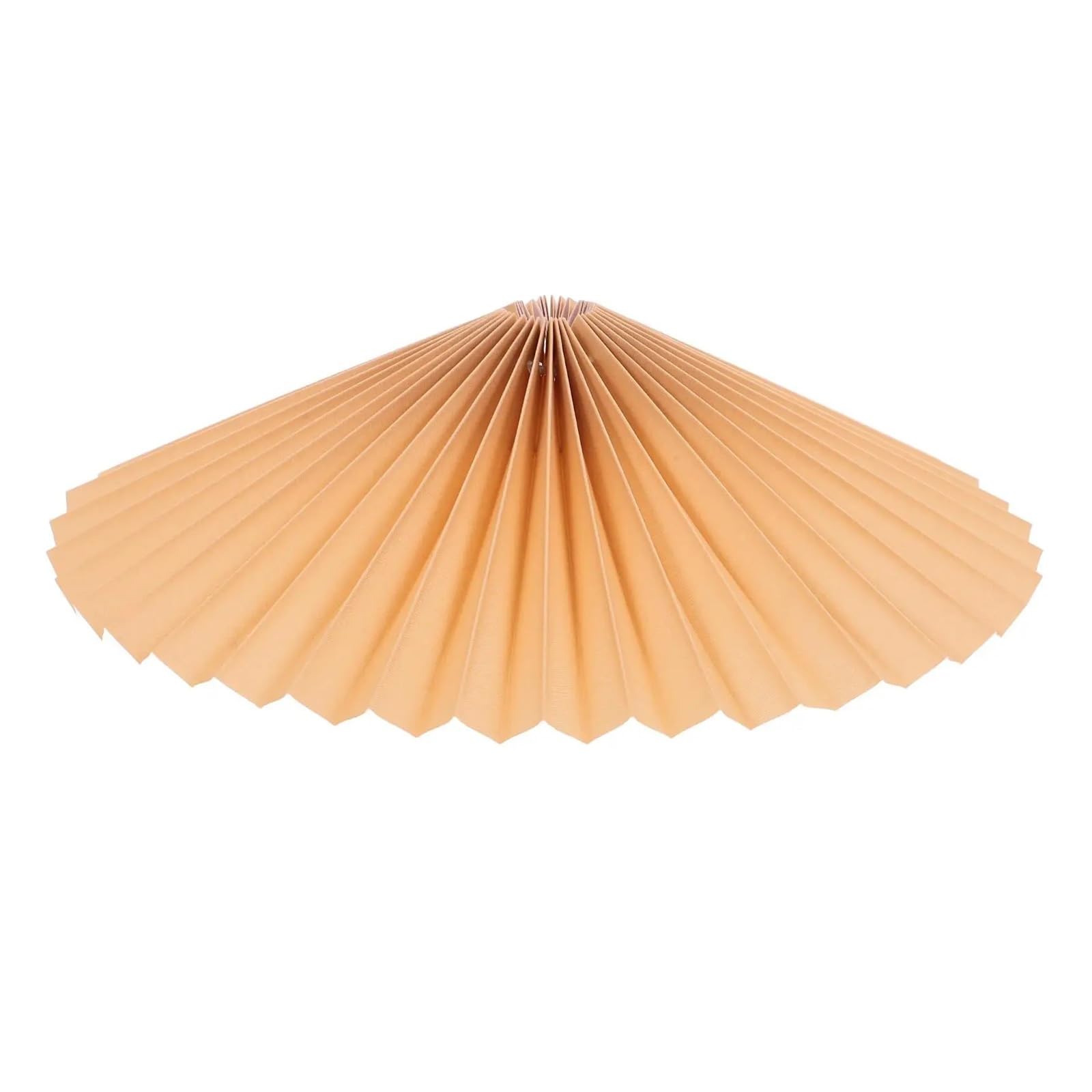 HKYBCF Lamp Shade Pleated Lampshade Iron Frame Rotating Fabric Lampshades for Floor Table Desk Lamps Small Drum Shade Home Lighting Accessories for Bedroom(Khaki)