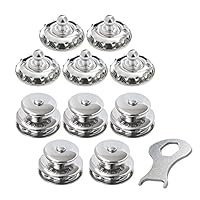 New Marine TENAX 5 Stück Oberteile. Groß + Stoffschrauben + Schlüssel