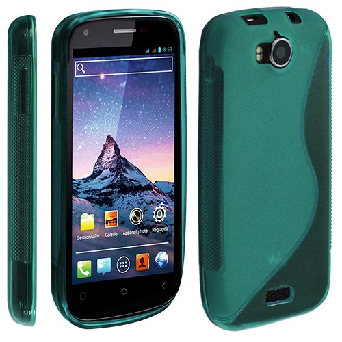 King-HighTech - Etui Coque Housse en Gel Bleu Turquoise pour Wiko Cink Peax/Peax 2