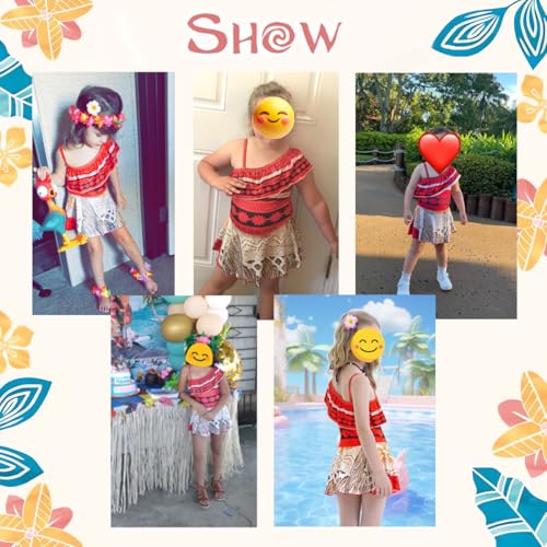 Image of Girls Princess Swimsuit Adventure Outfit with Swim Cap, 3-10 Years