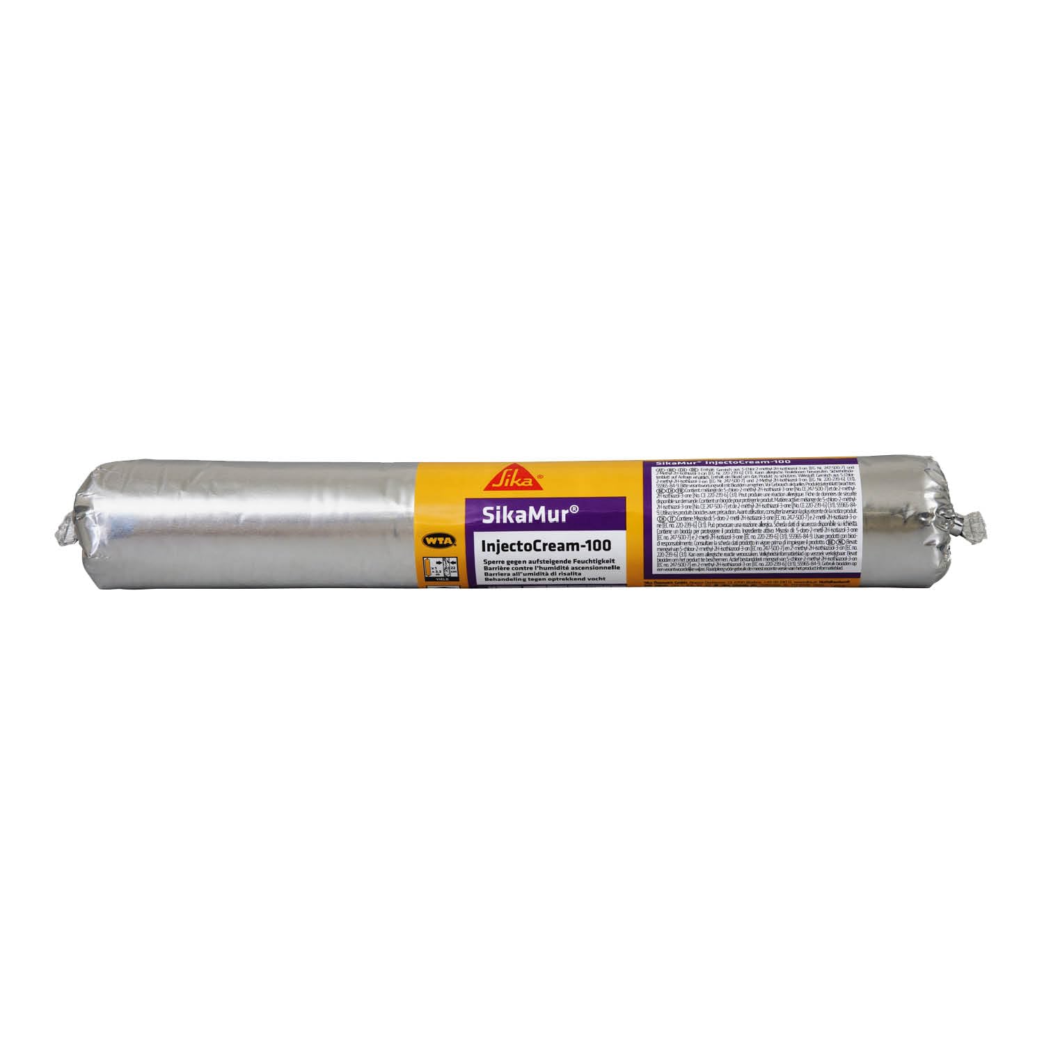 SikaMur InjectoCream-​100, Tratamiento contra de humedades por capilaridad en las murados, Blanco, 560ml