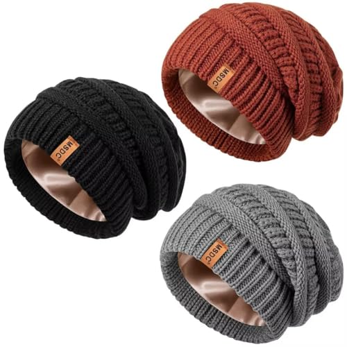 Image of Fashionable Silk-Interior Beanie