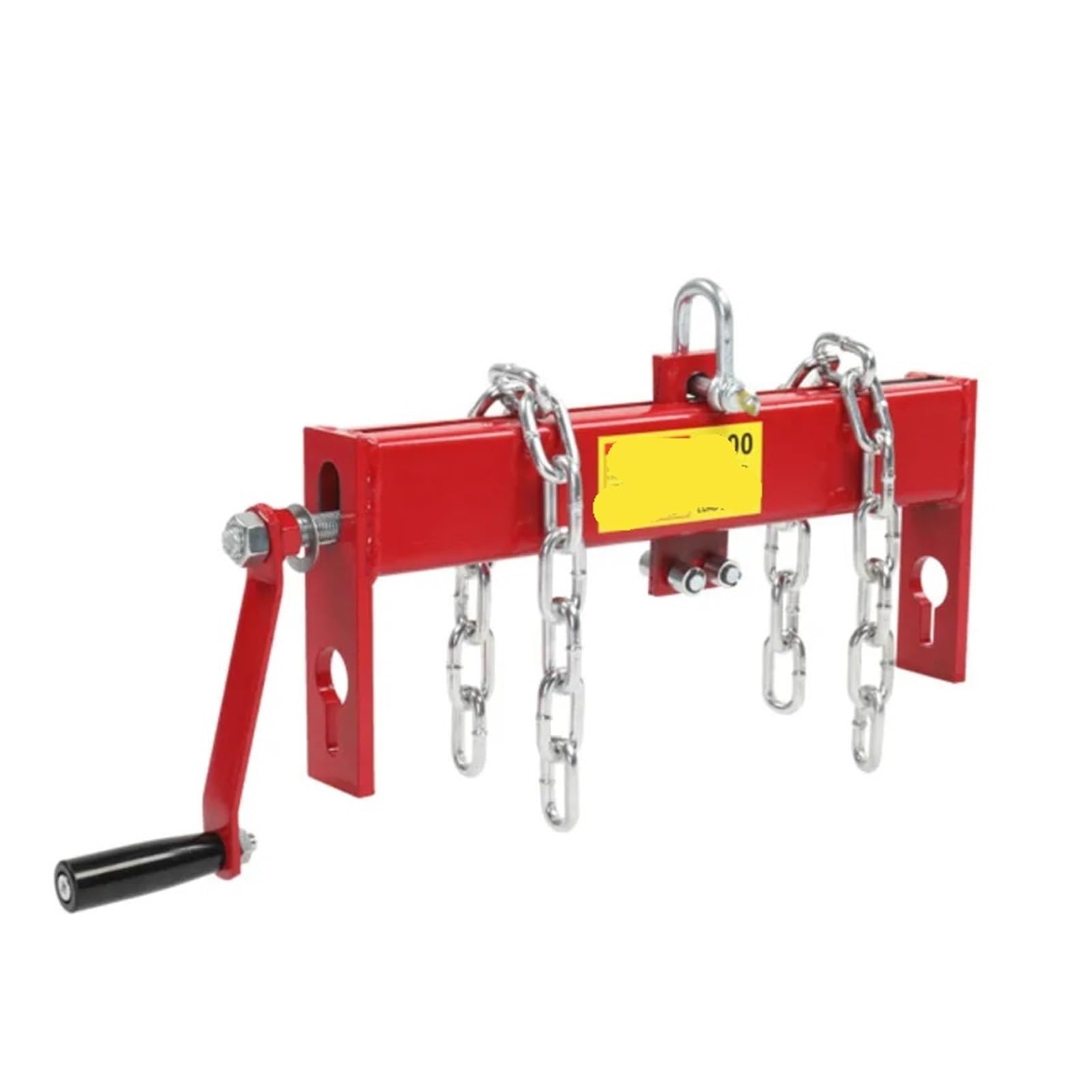 Bilanciatore di carico per Gru Sollevatore for Motori in Acciaio Rosso, livellatore, Gru da Officina, Piattaforma elevatrice con 2 Catene