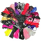 Celamirio Women's Petite Thong Panties Underwear Random Pack of 7 XXS