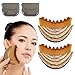 Lymphatische Gesichtsbürste, 2 Stück Alpenfaser Gesichtsbürste Face Brush, Gesichtsbürst für Gesichtsmassage, Gesichts-Lymphdrainage & Natürliches Lifting