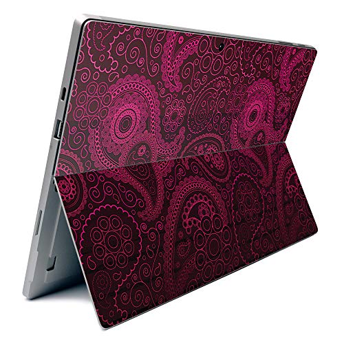 Image of MightySkins Carbon Fiber Skin for Microsoft Surface Pro 7 - Paisley | Textured Carbon Fiber Finish | Easy to Apply, Remove, and Change Styles | Made in The USA,Model Number: CF-MISURPR7-Paisley
