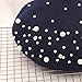 Womens Beret Hat for Winter, Wool French Beret Fashion Style Lightweight Casual Classic Solid Pearl Beanie Hats Berets Hat, Navy 1