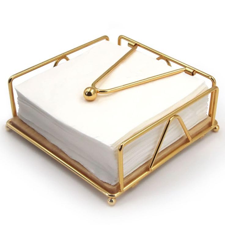 KRAFT VISION Iron Napkin Holders for Dining Table and KitchenIron Holder Table, Tissue Paper Stand (Golden) (B0CTTCW1Z2) Amazon Price History, Amazon Price Tracker