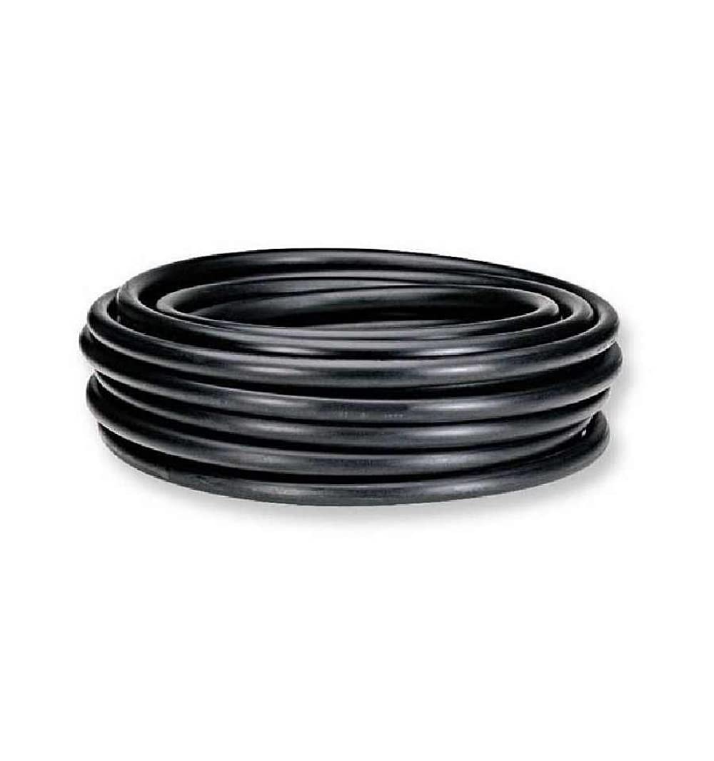 Mugar - Tubos Agrícolas de Polietileno Negro de 32mm de Diámetro y 6 Atmósferas de Presión. Rollos de 25 y 50 Metros. Resistentes y Flexibles.