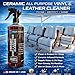 Aqua Armor Marine Ceramic All Purpose Vinyl and Leather Cleaner – Scientifically Formulated All-Surface Solution Infused with SiO₂ Additive to Lift Dirt, Enhance Shine & Protect Marine/Auto Interiors